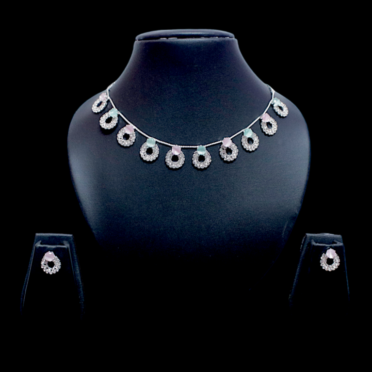 Radiant Pastel Necklace and Earring Set
